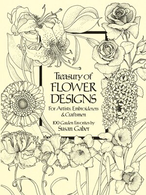cover image of Treasury of Flower Designs for Artists, Embroiderers and Craftsmen